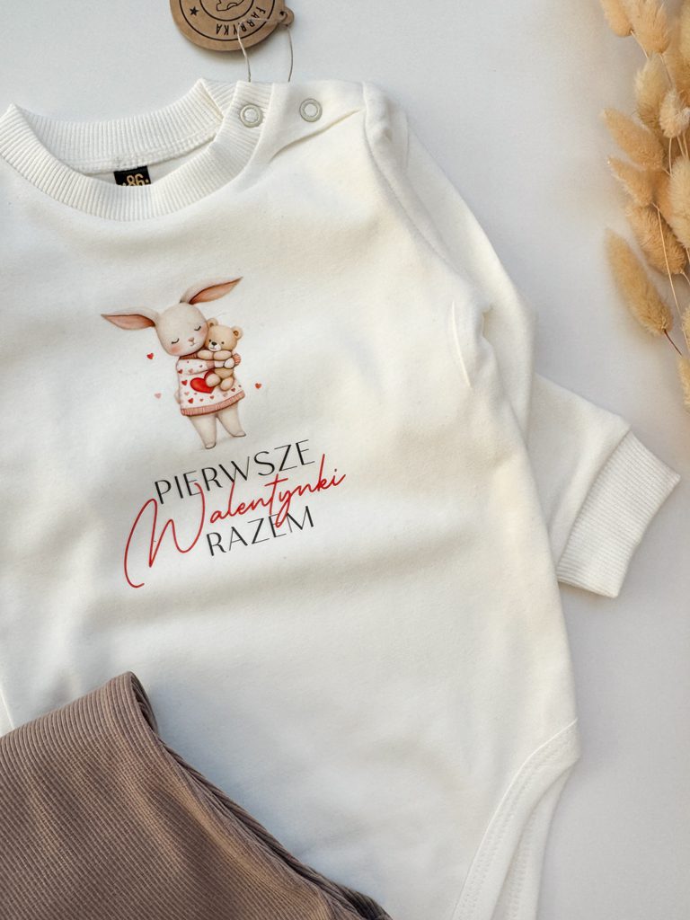 Body dla niemowlaka pierwsze walentynki razem