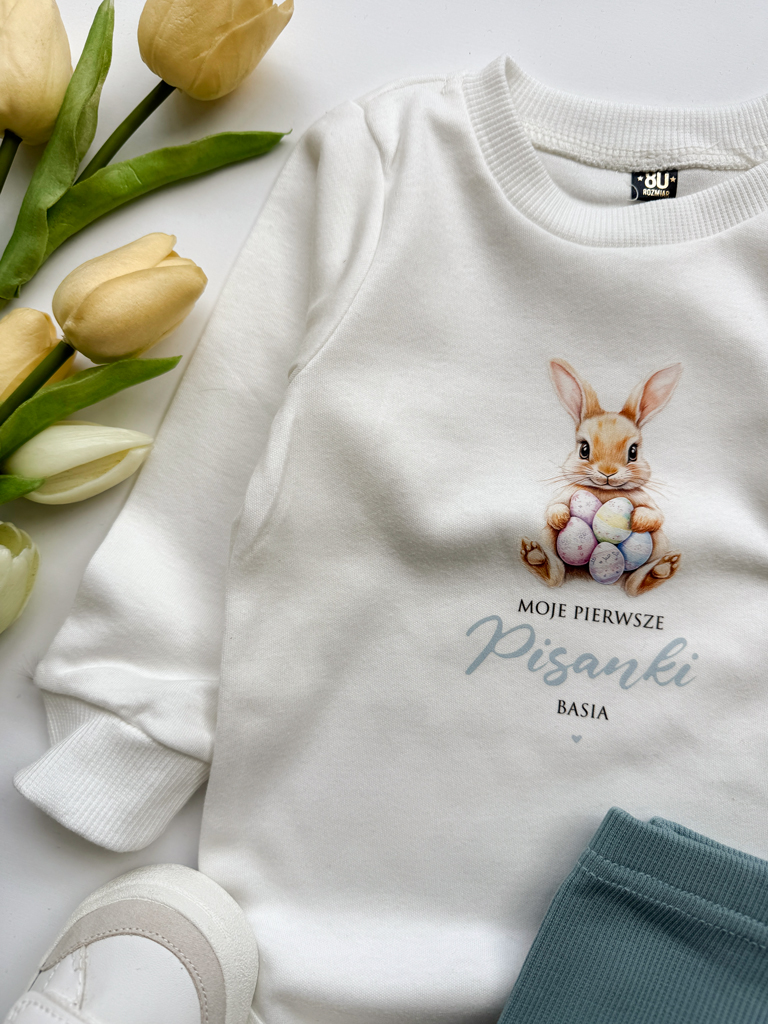 Body dla niemowlaka z zajączkiem moje pierwsze pisanki