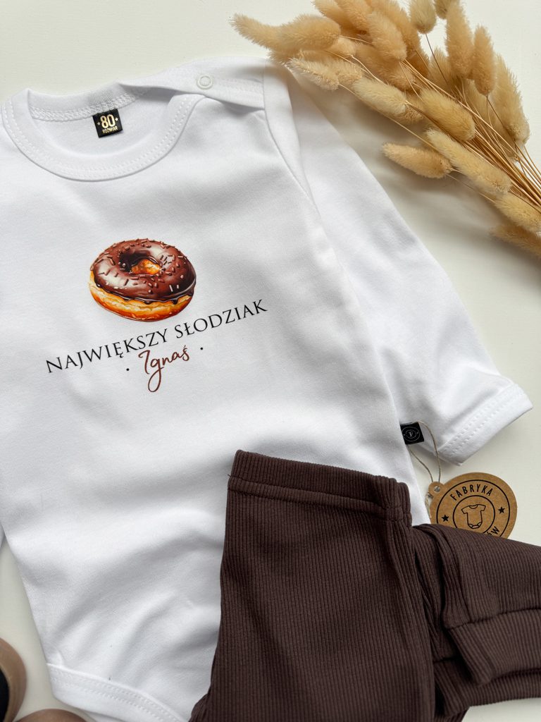 Body dla niemowlaka z pączkiem największy słodziak