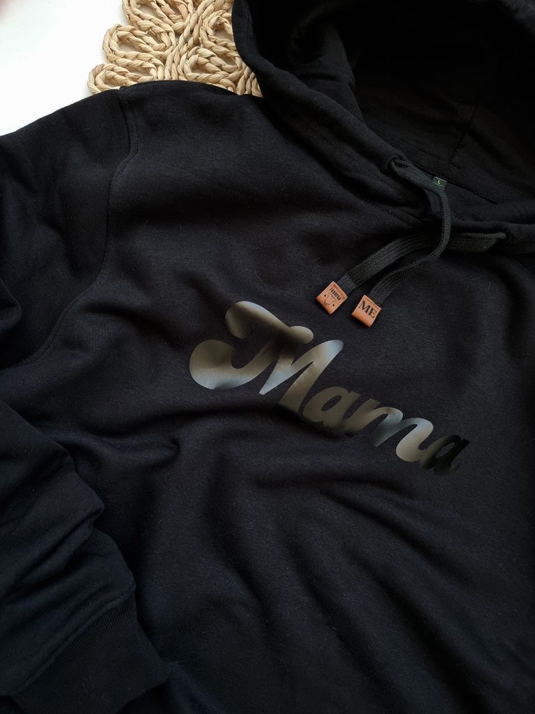 Bluza unisex z kapturem z nadrukiem Mama - obrazek 4