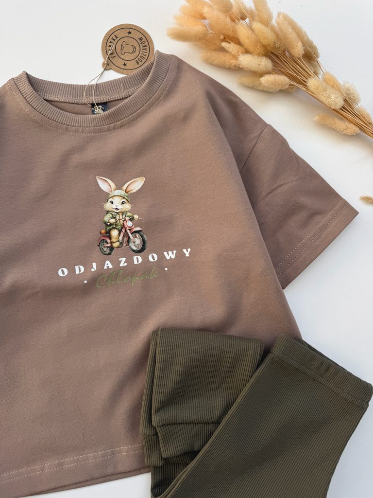 Koszulka dziecięca króliczek odjazdowy chłopak