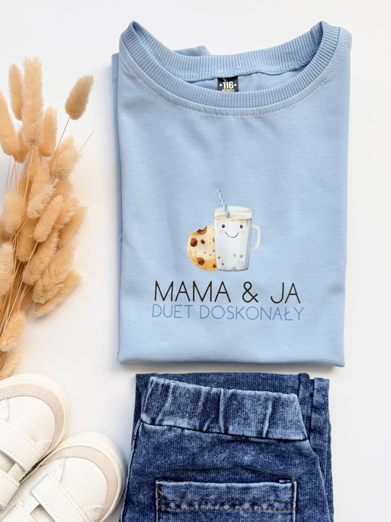 Koszulka dziecięca Mama & Ja duet doskonały