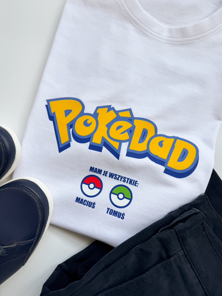 Koszulka męska z nadrukiem PokeDad