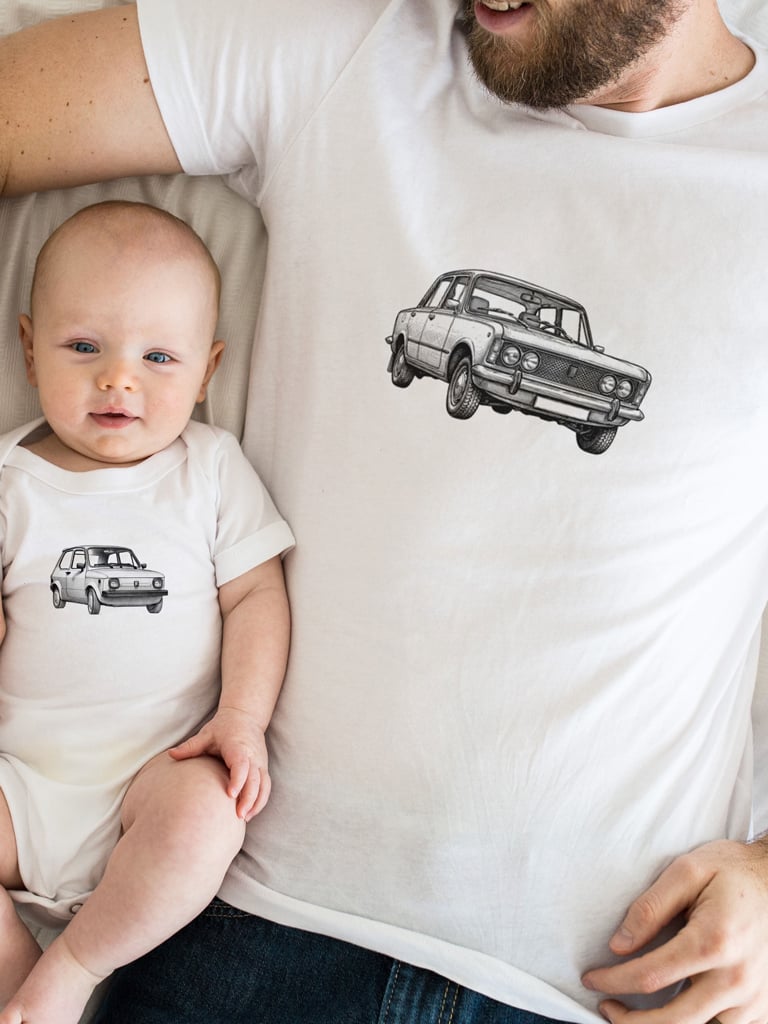 Komplet dla taty i dziecka fiat