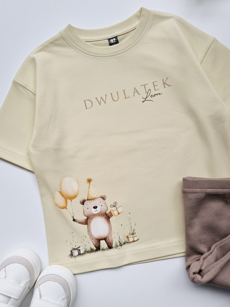 Koszulka dziecięca misio z prezentami