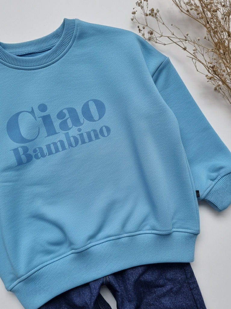 Bluza dziecięca z nadrukiem Ciao Bambino