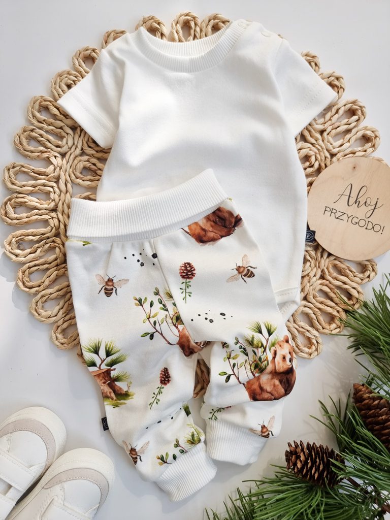 Spodnie niemowlęce Budzący się las - obrazek 3