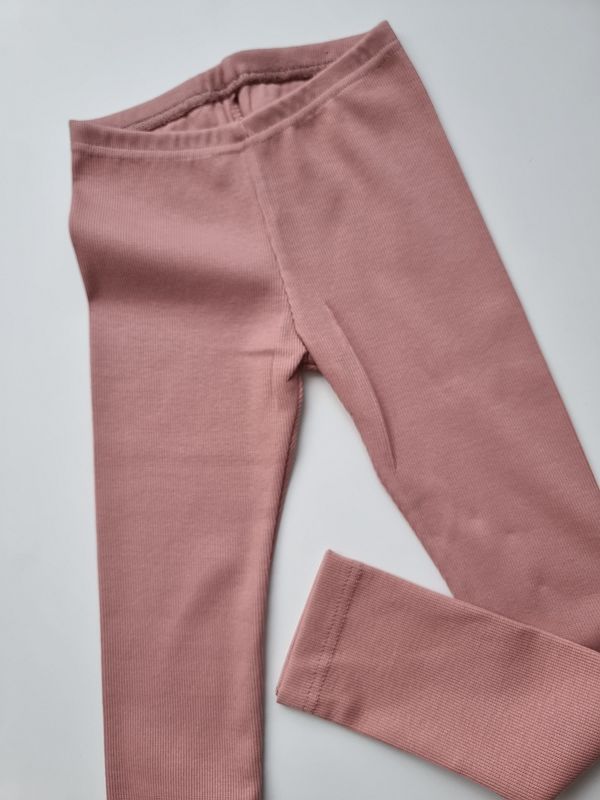 Getry prążek brudny róż rozmiar 128