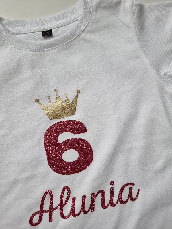 Koszulka biała krótki rękaw Alunia z 6 rozmiar 128