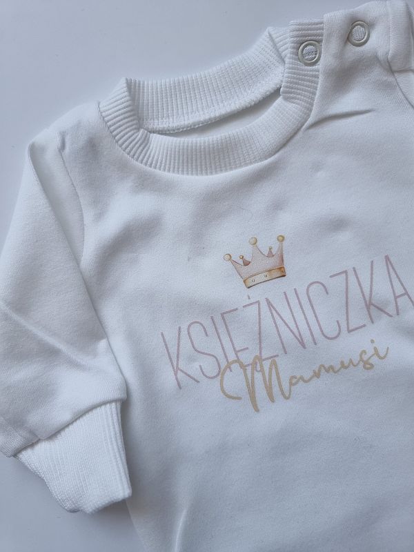 Body ecru długi rękaw księżniczka mamusi rozmiar 56