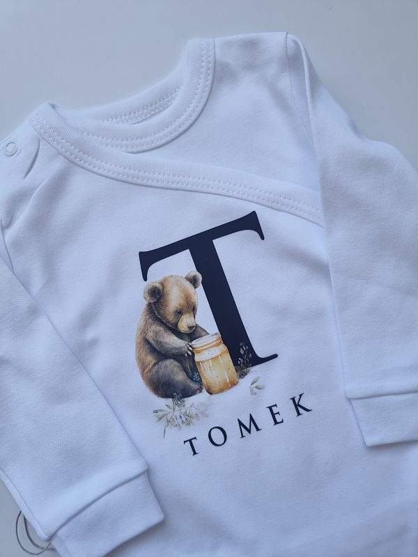 Body kopertowe białe długi rękaw Tomek rozmiar 68