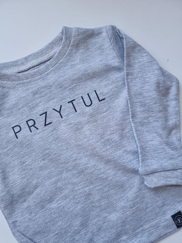 Piżamka szara koszulka przytul rozmiar 80