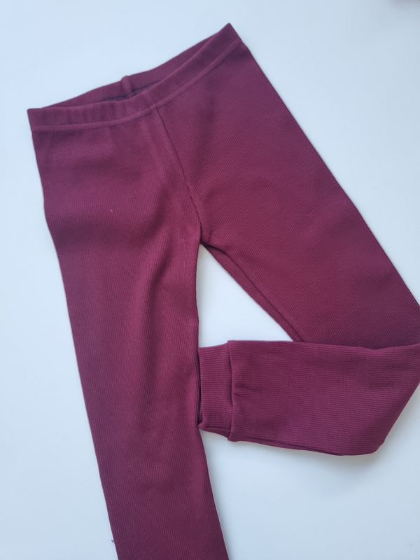 Getry prążek bordowe rozmiar 110