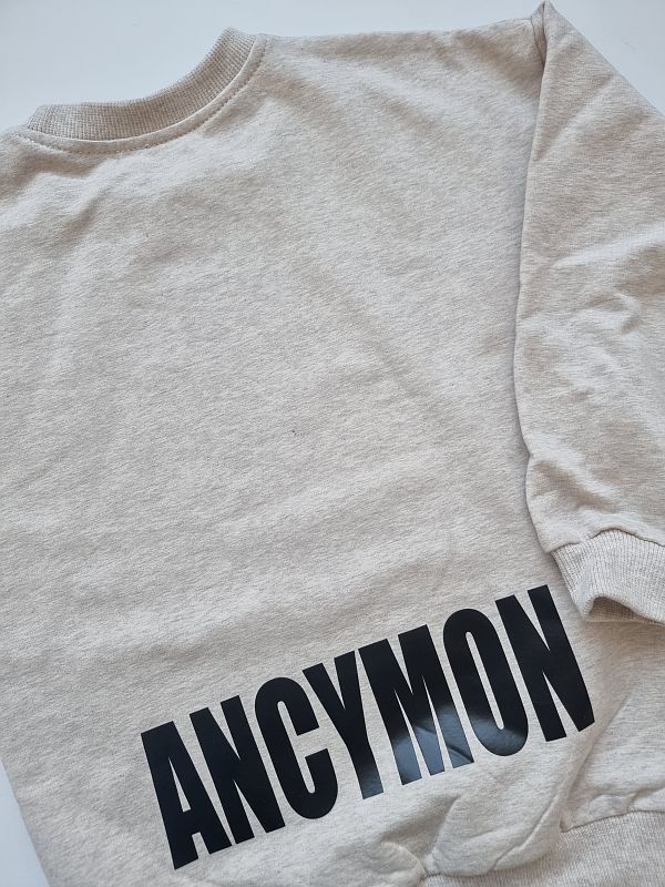 Bluza beż melanż ancymon na tyle rozmiar 116