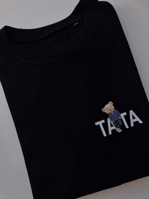 Bluza czarna męska tata miś rozmiar S