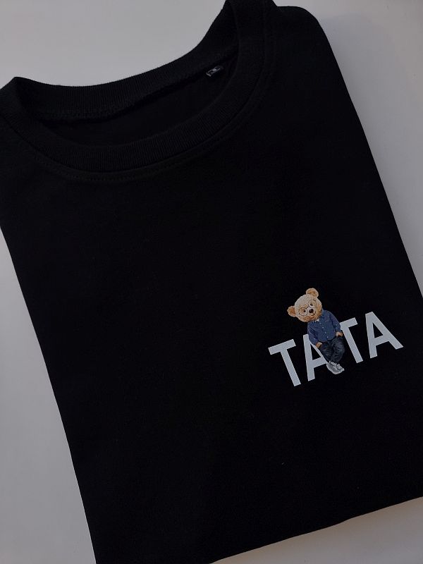 Bluza czarna męska tata miś rozmiar S