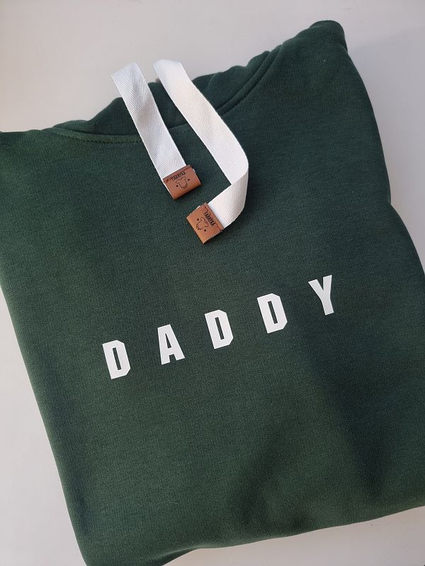 Bluza z kapturem zielona męska daddy rozmiar S