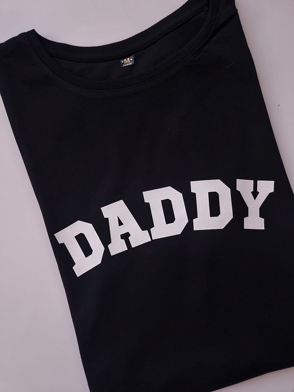 Koszulka czarna męska daddy rozmiar M