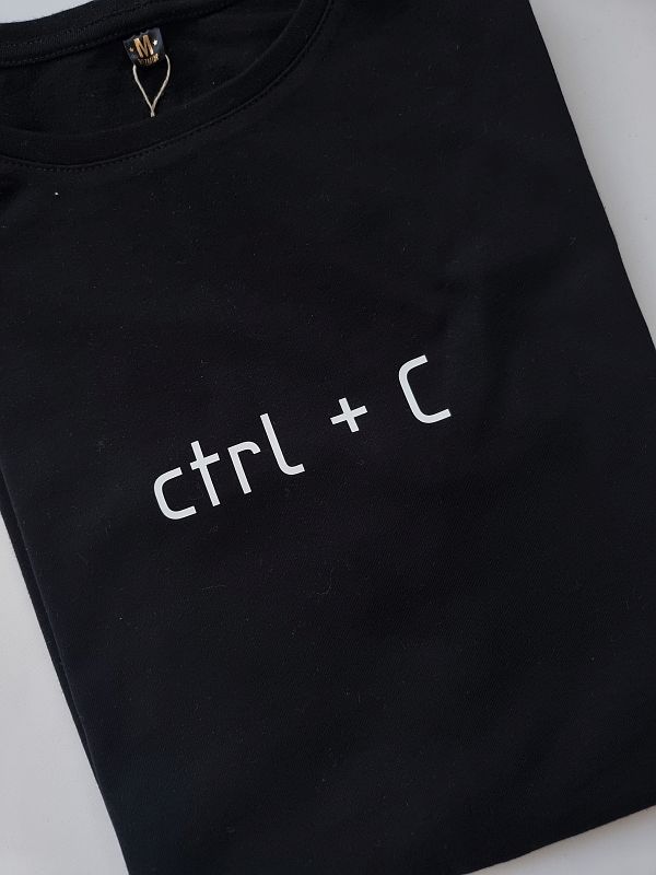 Koszulka czarna męska ctrl c rozmiar M