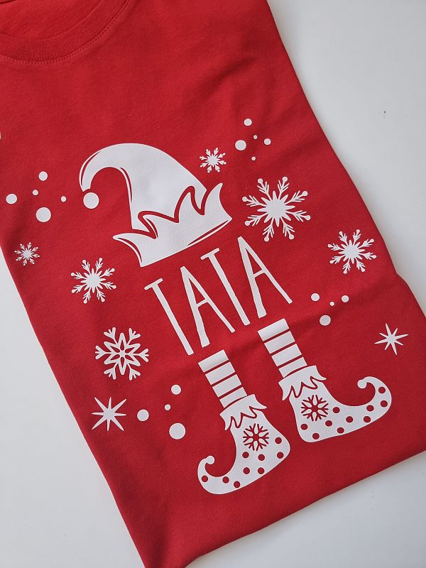 Koszulka bordowa męska tata elf rozmiar M