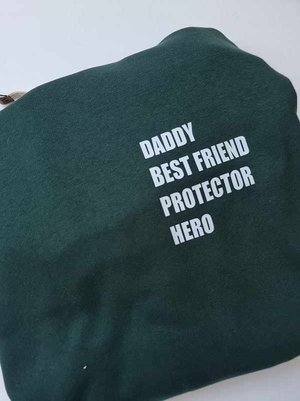 Bluza zielona męska z kapturem daddy-hero rozmiar XXL