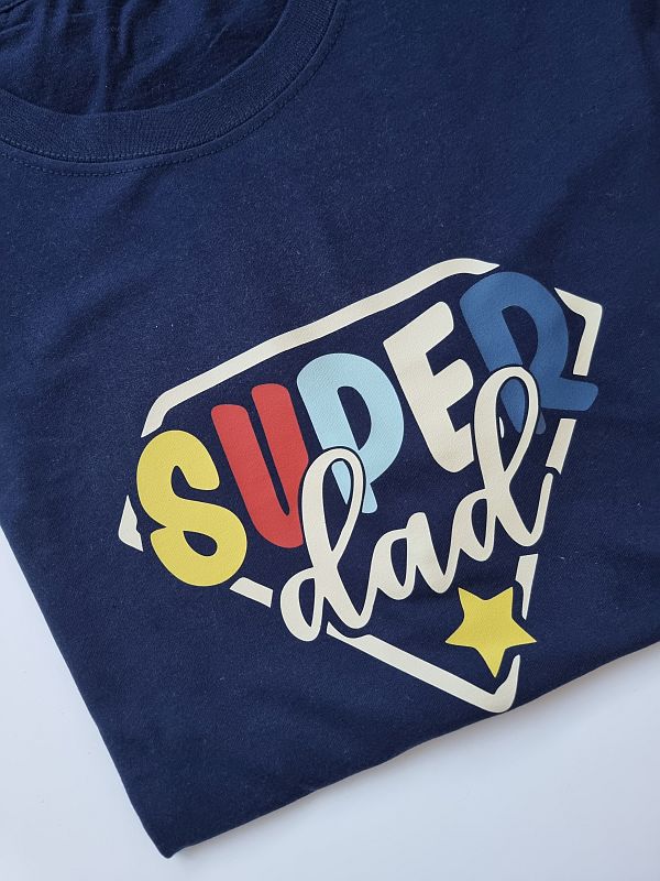 Koszulka granatowa męska super dad rozmiar XXL