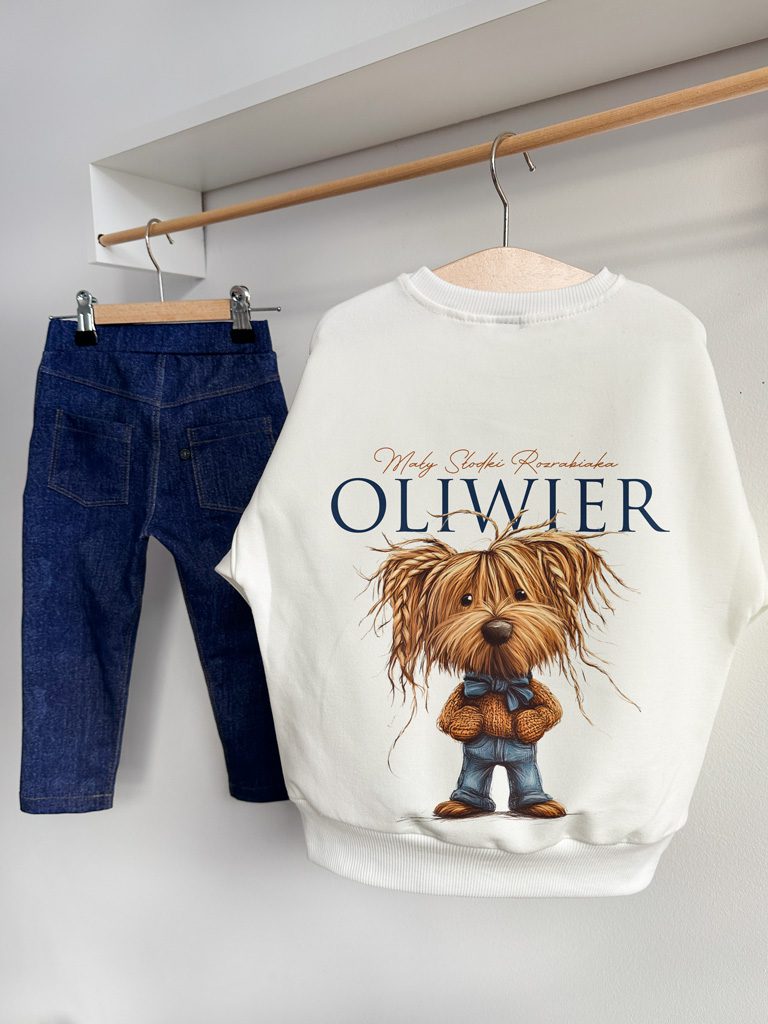 Bluza dziecięca z nadrukiem mały słodki rozrabiaka