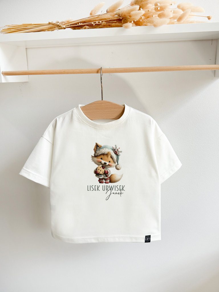 Koszulka dziecięca lisek urwisek z ciasteczkiem