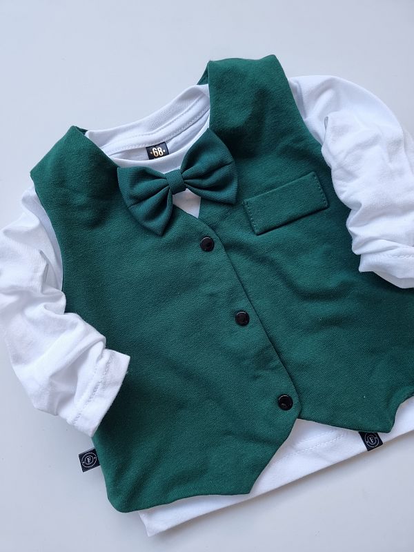 Kamizelka butelkowa zieleń rozmiar 86