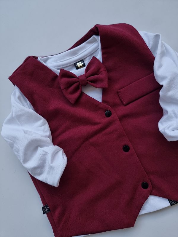 Kamizelka bordowa rozmiar 122