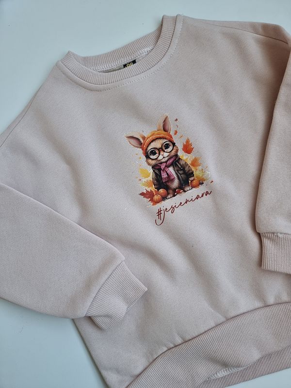 Bluza brudny róż jesieniara rozmiar 98