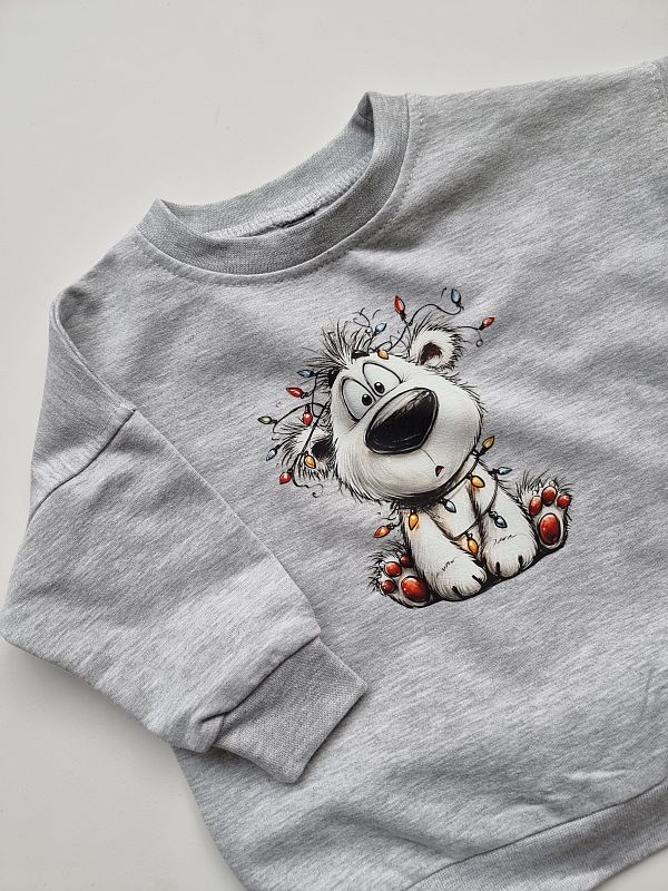 Bluza szara miś rozmiar 68