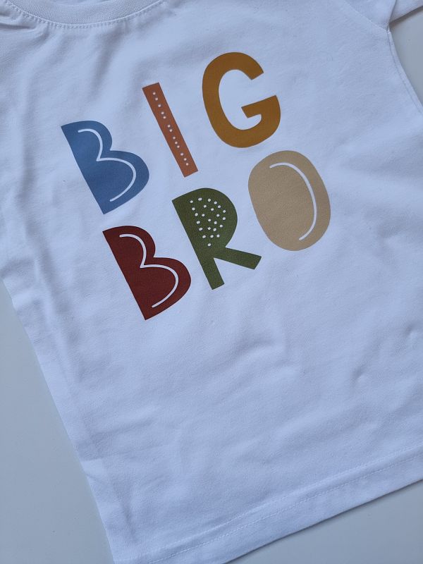 Koszulka biała krótki rękaw big bro rozmiar 98