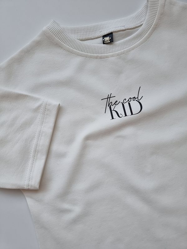 Koszulka ecru krótki rękaw the cool kid rozmiar 116