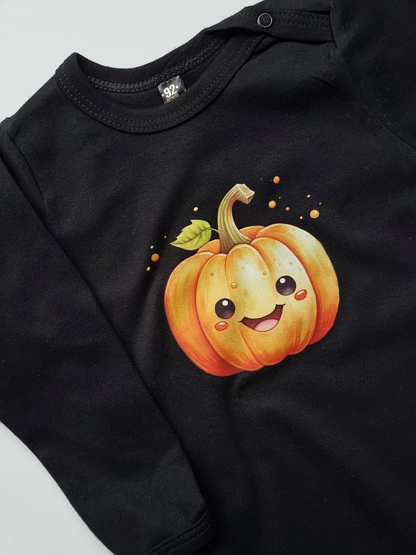 Body czarne długi rękaw dynia rozmiar 92