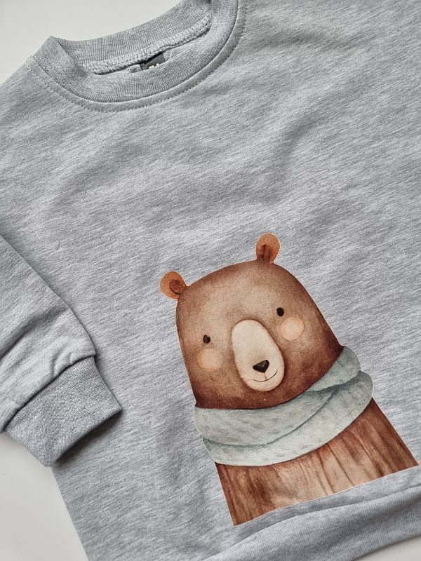 Bluza szara miś rozmiar 74