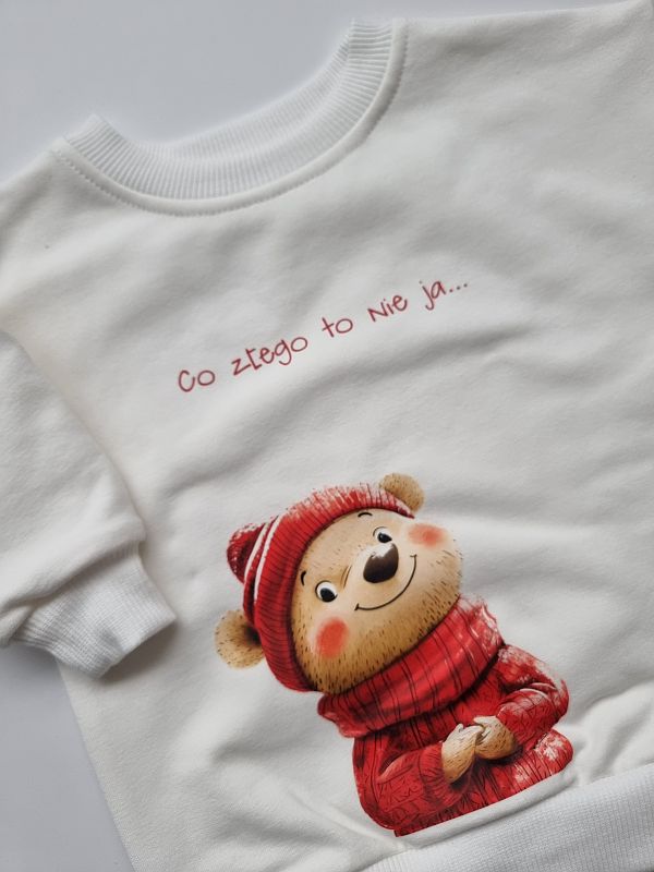 Bluza ecru co złego to nie ja rozmiar 68