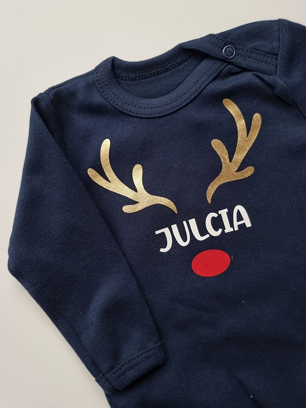 Body granatowe długi rękaw złote rogi Julcia rozmiar 62