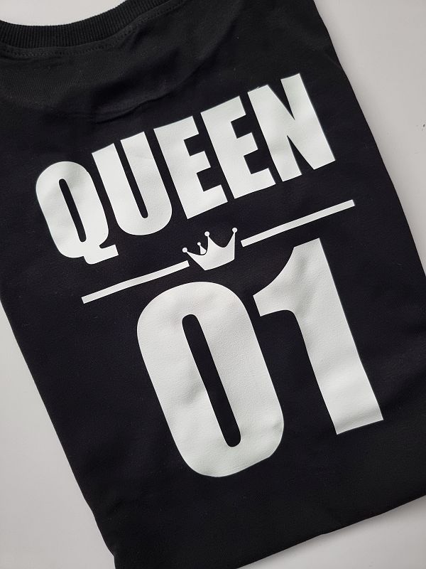 Koszulka damska czarna Queen na plecach rozmiar M