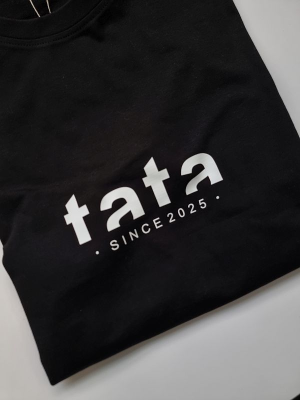 Koszulka męska czarna tata since 2025 rozmiar M