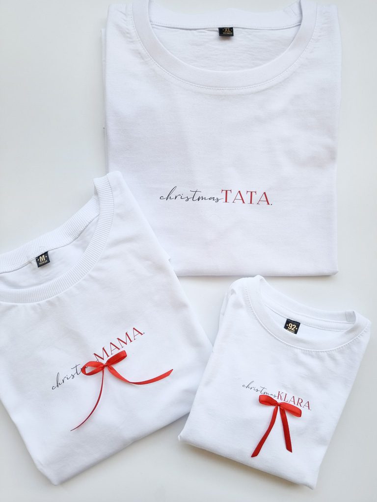 Koszulka dziecięca z kokardką christmas - obrazek 4