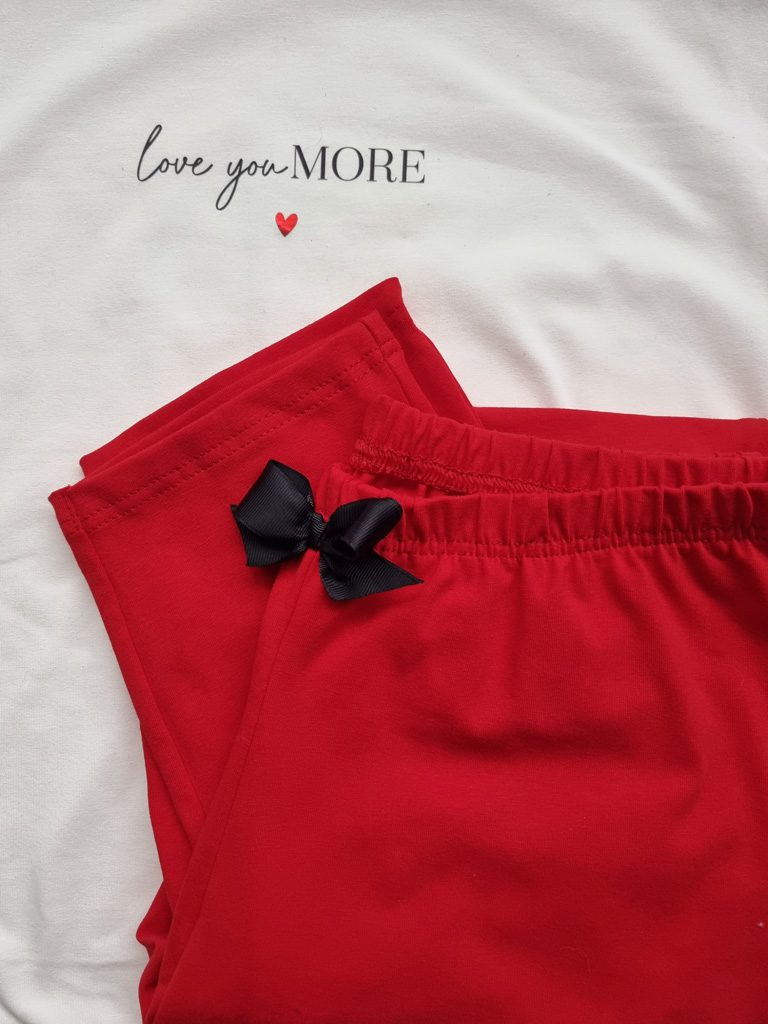 Damskie spodnie od piżamy czerwone