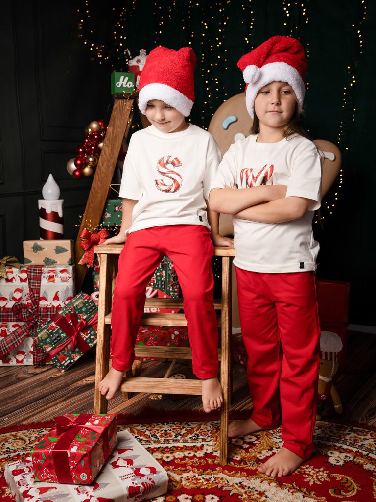 Piżama dziecięca z inicjałem