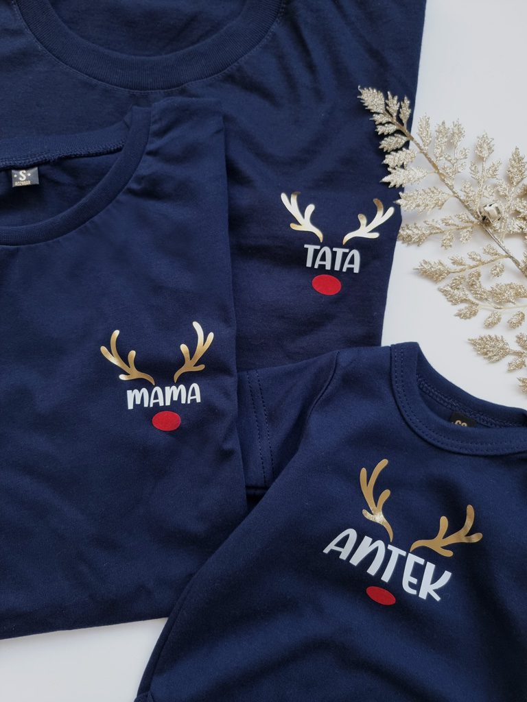 Zestaw rodzinny buzia renifera