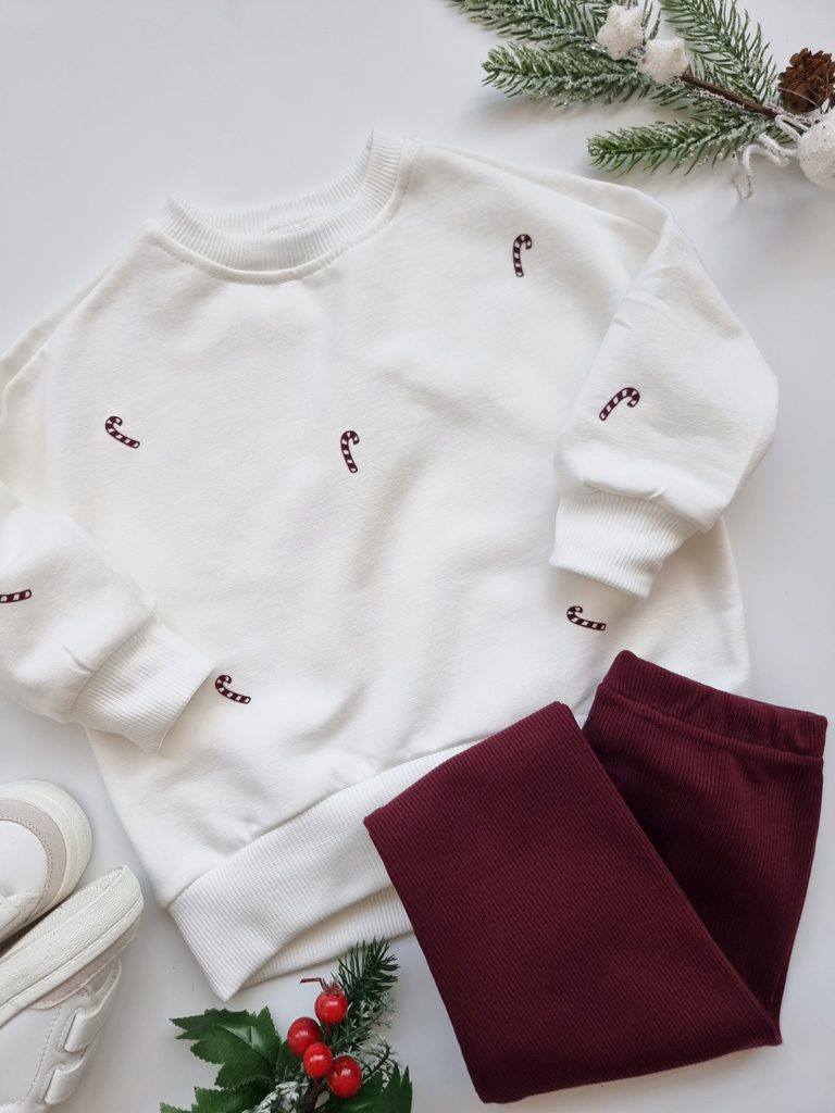 Bluza dziecięca z nadrukiem cukrowych lasek