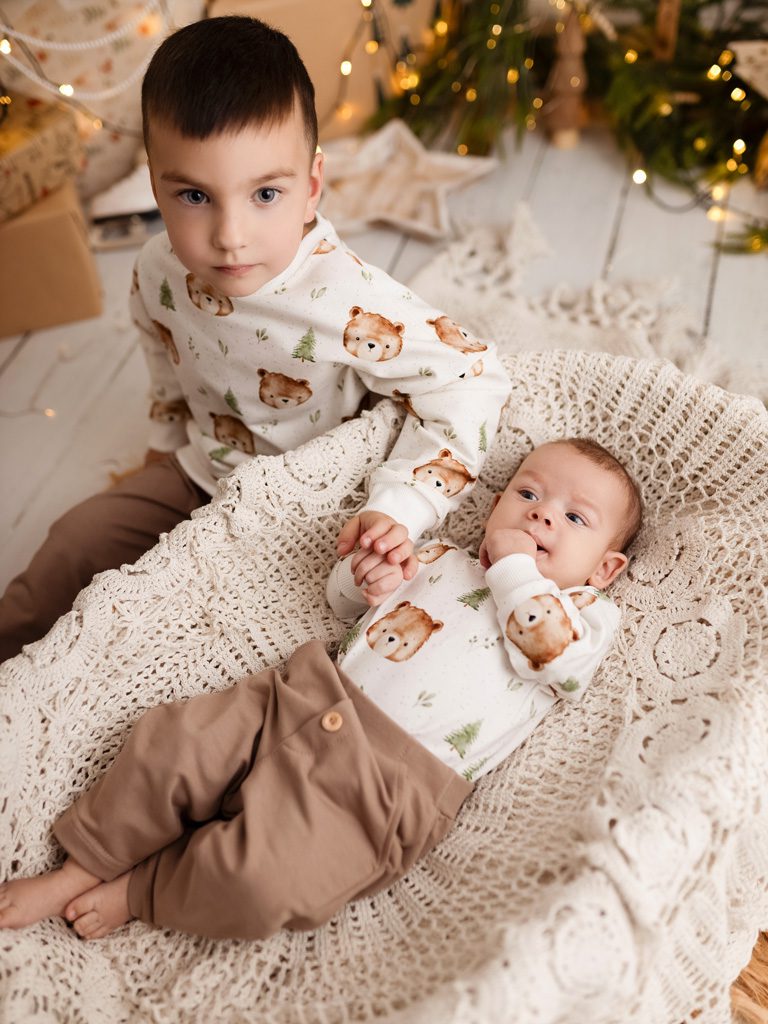 Body niemowlęce niedźwiadki w lesie - obrazek 4