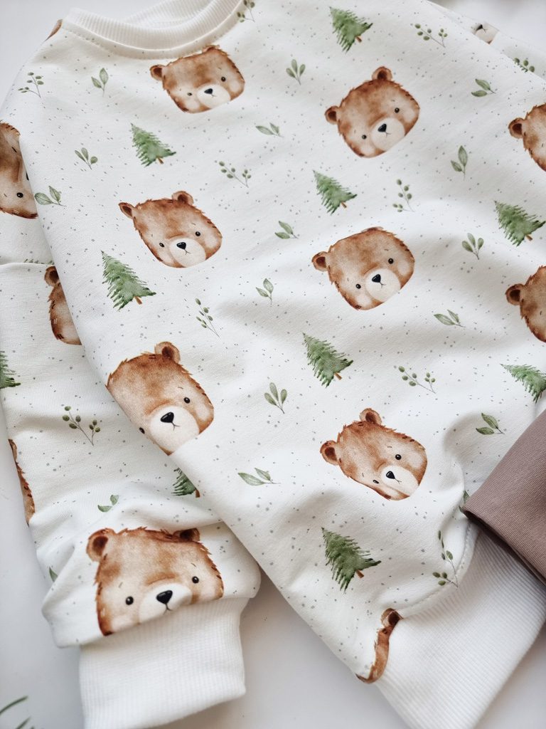 Bluza dziecięca niedźwiadki w lesie - obrazek 5
