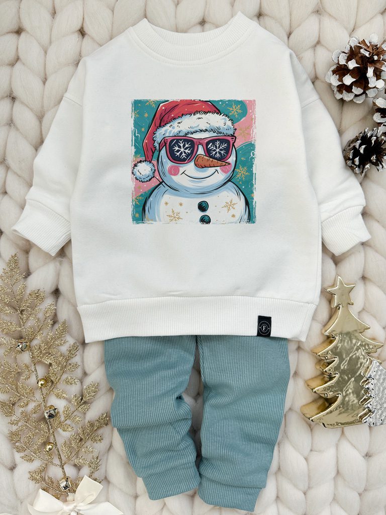 Bluza dziecięca z nadrukiem bałwanka