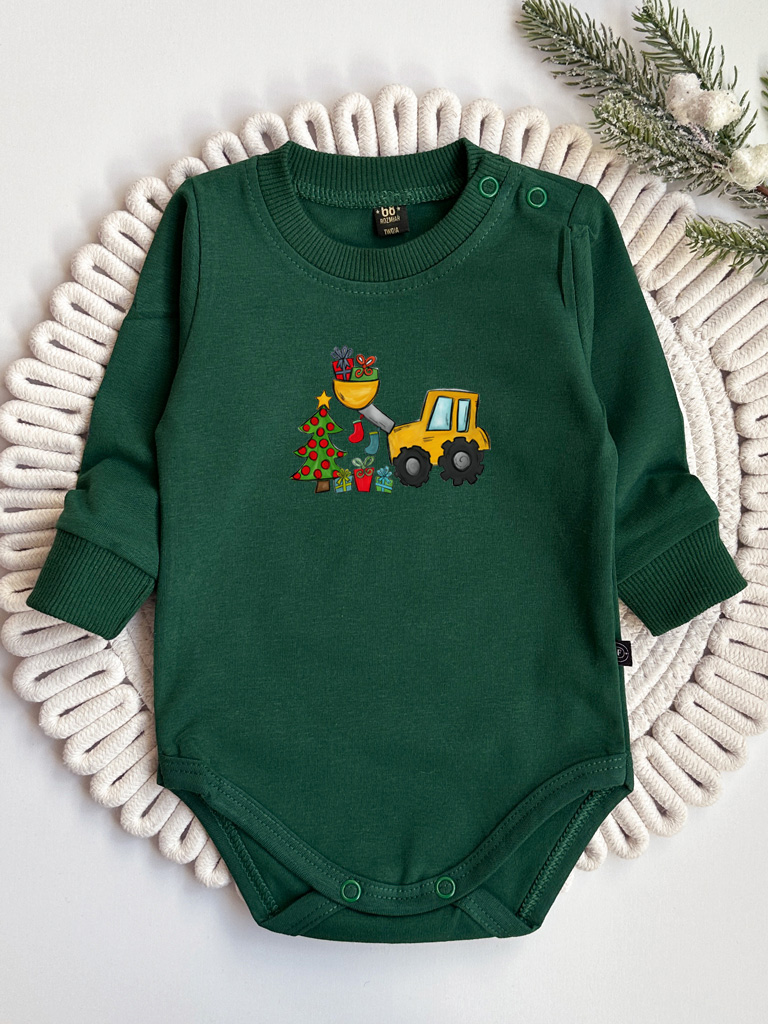 Body dla niemowlaka koparka z prezentami