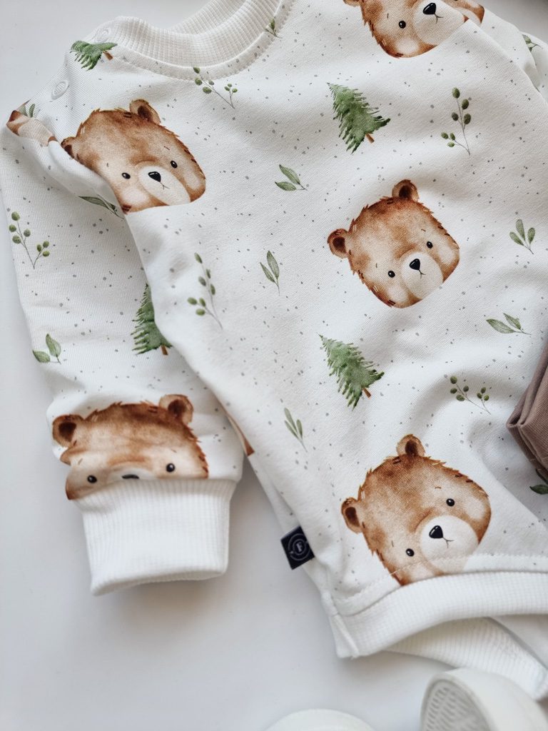 Body niemowlęce niedźwiadki w lesie - obrazek 5